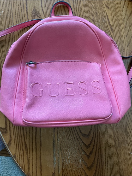 GUESS Pink Backpack with Front Embossed Logo main image 6